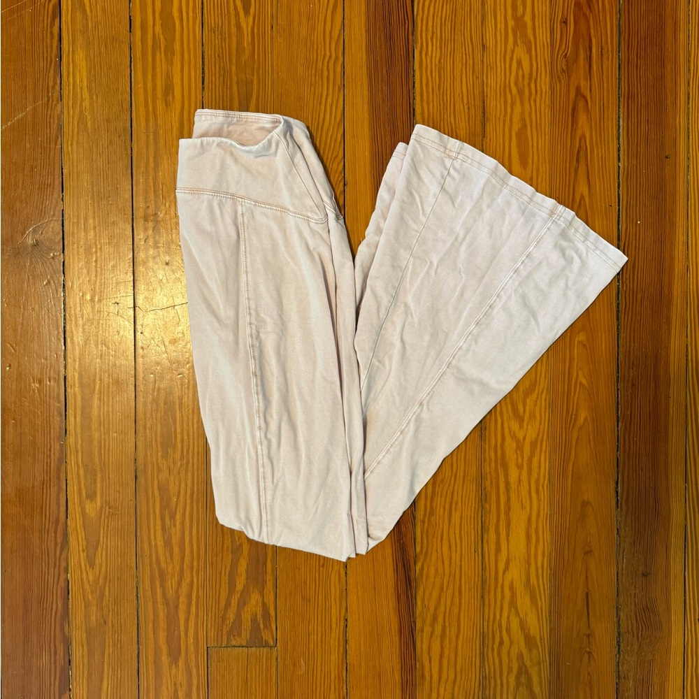 Urban Outfitters Soft Blush Pink Flare Yoga Pants